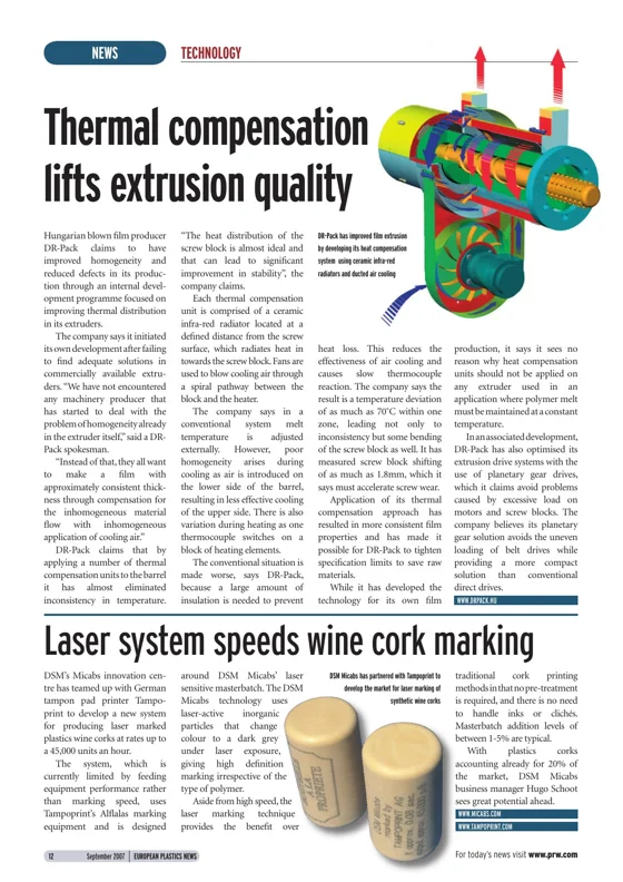 Az eredeti cikk előnézete: Thermal compensation lifts extrusion quality