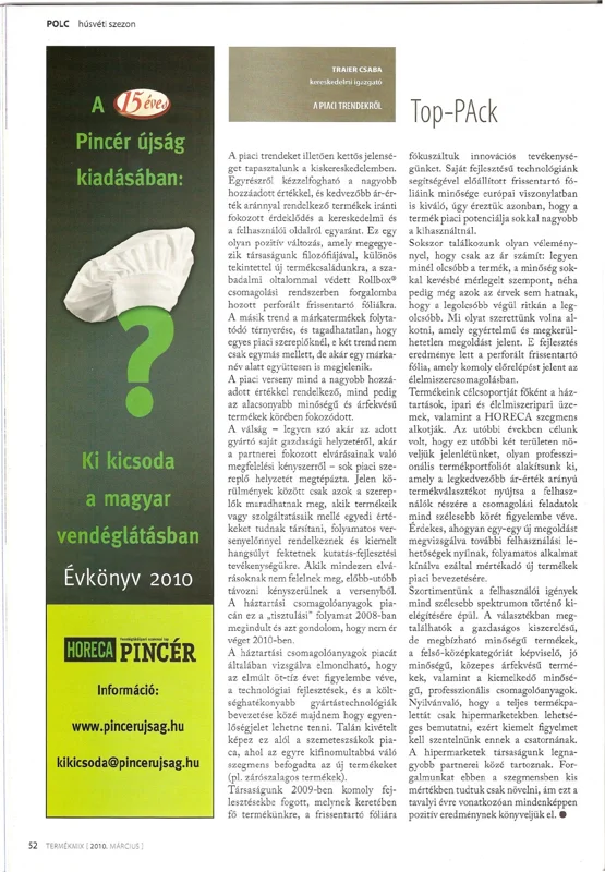 Az eredeti cikk előnézete: A piaci trendekről